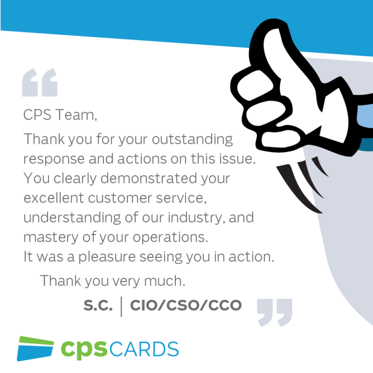 Thank you for choosing us .... | CPS Cards